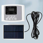 Dispositivo de riego por goteo para jardín con sistema de temporizador y controlador de doble bomba, dispositivo de riego automático inteligente con energía solar para plantas