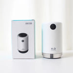 Home Table Wireless Ultrasonic Air Humidifier, Portable Mini Aroma Water Mist Diffuser, Battery Life Show, 500ml, 2000mAh