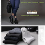 5/10/15 Pairs Men's Business Casual Socks Middle Tube Compression Spring Autumn Black Business Casual Sox Man Dress Sock Gifts