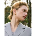 Yhpup 316L Stainless Steel Geometric U-Shape Hoop Earrings 18K Gold PVD Plated Popular Daily Classy Waterproof Jewelry Accessory