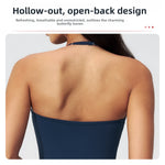 Hanging Neck Fitness Bra High Strength Workout Tops Gym Fitness Sports Bras Sexy Athletic Sport Bra Women Backless Gym Yoga Top