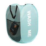 Cesto de Ropa Sucia Plegable de Malla Portátil para Lavandería, Dormitorio, Viajes, Cestas de Lavandería Transpirables, Ahorra Espacio
