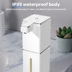 Dispensador de jabón automático sin contacto con sensor de inducción inteligente montado en la pared para cocina y baño