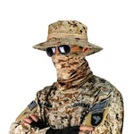 Camouflage Tactical Boonie Hats Camping Climbing Bucket Sniper Hat Men Outdoor Fishing Hiking Cap Sun Protective Boonie Caps