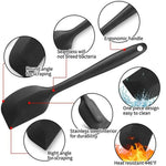 Juego de espátulas de silicona de 6 piezas/juego, espátulas antiadherentes de grado alimenticio resistentes al calor para cocinar, hornear, mezclar, herramientas de repostería