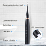 Limpiador dental ultrasónico, limpiador de dientes, eliminador de sarro dental eléctrico sónico para manchas y placa de dientes