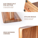 Nuevo bloque de cuchillos magnético de madera de acacia para el hogar y la cocina, soportes magnéticos con imanes potentes mejorados
