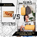 Tablas de cortar de bambú para cocina, tabla de cortar de bambú con asas para pizza, pan, carne, bandeja para hornear y servir