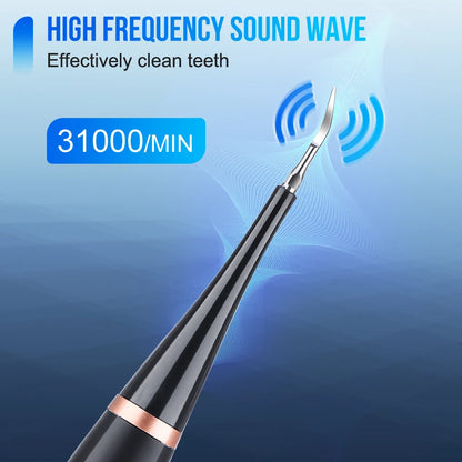 Dental Scaler Ultrasonic Scaler Tooth Cleaner Dental Stone Removal Electric Sonic Plaque Remover for Teeth Stain Tartar