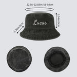 Custom Bucket Hat Embroidered Name Bucket Cap Personalized Text Sun Hat Vintage Summer Cap for Outdoor Fisherman hat