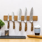 Soporte Magnético para Cuchillos de Pared con Imán Extrafuerte - 40 cm - Tira Magnética para Cuchillos de Acacia
