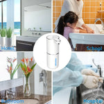 Dispensador automático de jabón líquido/espuma, dispensador eléctrico sin contacto, recargable por USB con sensor de infrarrojos para baño, cocina