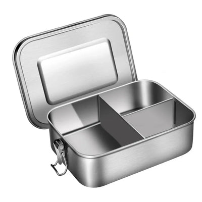 Fiambrera Bento para adultos, fiambrera hermética de acero inoxidable 304, recipientes para preparación de comidas, fiambrera Bento sin BPA