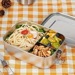 Fiambrera Bento para adultos, fiambrera hermética de acero inoxidable 304, recipientes para preparación de comidas, fiambrera Bento sin BPA