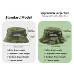 Camouflage Gen 2 Tactical Boonie Hat Sun Protection Round Brim Hat for Cycling, Summer Military Training, Outdoor Fisherman Hat