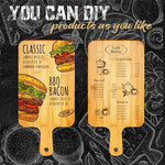 Tablas de cortar de bambú para cocina, tabla de cortar de bambú con asas para pizza, pan, carne, bandeja para hornear y servir