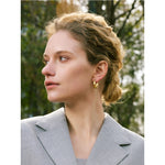 Yhpup 316L Stainless Steel Geometric U-Shape Hoop Earrings 18K Gold PVD Plated Popular Daily Classy Waterproof Jewelry Accessory