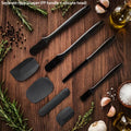 Silicone kitchenware 6-piece set, cream scraper, spatula, oil brush, size scraper set baking tool，Non-integrated hand