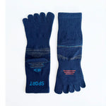 1/5 Pairs Athletic Sport Socks Toe Fitness Compression Sweat-Absorbing Bicycle Outdoor Hiking Five Finger Short Socks 4 Seasons
