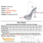 Zapatos de verano de plataforma 4CM para mujer de PVC transparente, tacón alto transparente de 14CM, sandalias de modelo sexy para pasarela, tacones de stripper