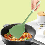 Juego de 6 utensilios de cocina de silicona: espátula china, cucharón de sopa, espátula ranurada, cuchara para pasta, espátulas para ensalada y miel para utensilios antiadherentes