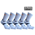 5 Pairs white