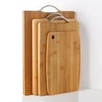 Tabla de cortar de bambú natural de cocina, tabla de cortar rectangular grande, tabla de cortar de madera maciza engrosada, disponible por ambos lados