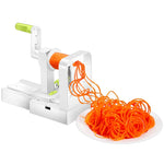 Vegetable Spiralizer with 5 Stainless Steel Blades Best Veggie Spiral Slicer Curly Fry Chopper Cutter Pasta Spaghetti Maker