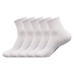 5/10/20 Pairs New Cool Men Black White Warm Socks Set Autumn Winter Male Solid Color Sport Short Socks For Men Dropshipping