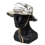 Camouflage Bucket Hat for Men Women, Outdoor Sun Protection Fishing Cap, Breathable Jungle Camo Fisherman Hat for Hiking Camping
