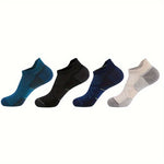 5 Pairs Unisex Merino Wool Ankle Hiking Running Socks Compression Support Thick Cushion No Show Socks Men Women Socks Breathable
