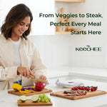 WXCOO Juego de 3 tablas de cortar de bambú para carne, verduras, frutas, tablas de cortar de bambú gruesas multiusos para cocina