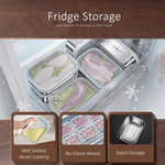 Caja de conservación de alimentos de acero inoxidable 316L con certificación LFGB, con tapa de silicona apta para congelador, recipiente para mantener frescos los vegetales