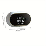 Dispensador de jabón espumoso automático recargable de 400 ml con sensor táctil de montaje en pared, espuma ajustable y pantalla LED para baño y cocina