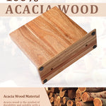 Nuevo bloque de cuchillos magnético de madera de acacia para el hogar y la cocina, soportes magnéticos con imanes potentes mejorados