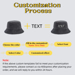 Custom Bucket Hat Embroidered Name Bucket Cap Personalized Text Sun Hat Vintage Summer Cap for Outdoor Fisherman hat