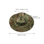 temuCamouflage Tactical Boonie Hat Set Outdoor Fishing Hat Fisherman Hat Sun Protection Breathable Hat for Men Foreign Trade