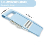 5 in 1 Mandoline Slicer for Kitchen Vegetable Slicer Multi Blade Potato Chip, Veggie Slicer, Vegetable Cutter, Julienne Shredder