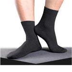 5/10/15 Pairs Men's Business Casual Socks Middle Tube Compression Spring Autumn Black Business Casual Sox Man Dress Sock Gifts
