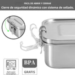 Fiambrera Bento para adultos, fiambrera hermética de acero inoxidable 304, recipientes para preparación de comidas, fiambrera Bento sin BPA