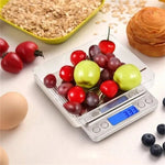 Báscula Digital de Cocina Mini de Bolsillo de Acero Inoxidable de Precisión para Joyería Balanza Electrónica de Peso de Oro Gramos 0.1/3000g Básculas de Peso