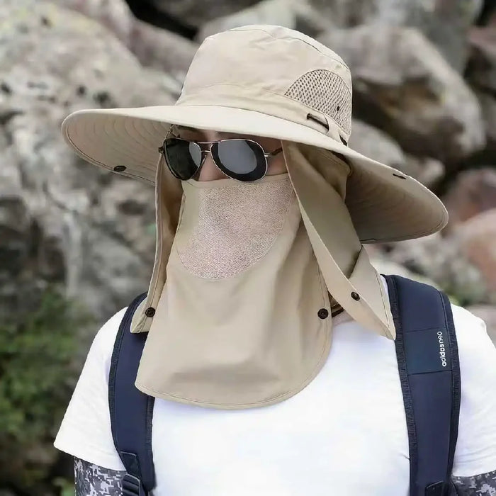 Adjustable Outdoor Fishing Hat Sunscreen Protection Breathable Sunshade Foldable Men Women Hiking Camping Casual Fishing Cap