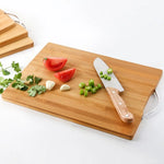 Tabla de cortar de bambú natural de cocina, tabla de cortar rectangular grande, tabla de cortar de madera maciza engrosada, disponible por ambos lados