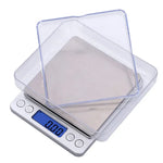 Báscula Digital de Cocina Mini de Bolsillo de Acero Inoxidable de Precisión para Joyería Balanza Electrónica de Peso de Oro Gramos 0.1/3000g Básculas de Peso